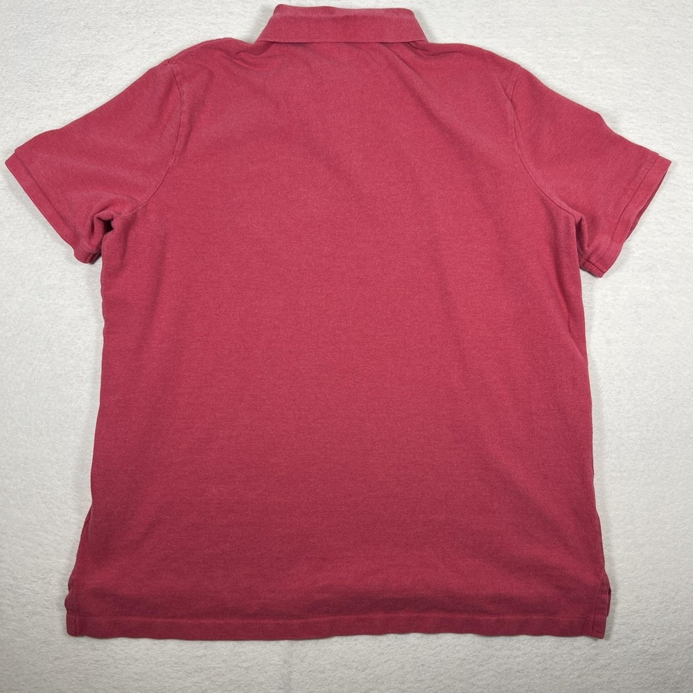 Polo Ralph Lauren Polo Shirt Mens XL Red Classic Fit Embroidered Pony Logo Pique - Picture 8 of 8
